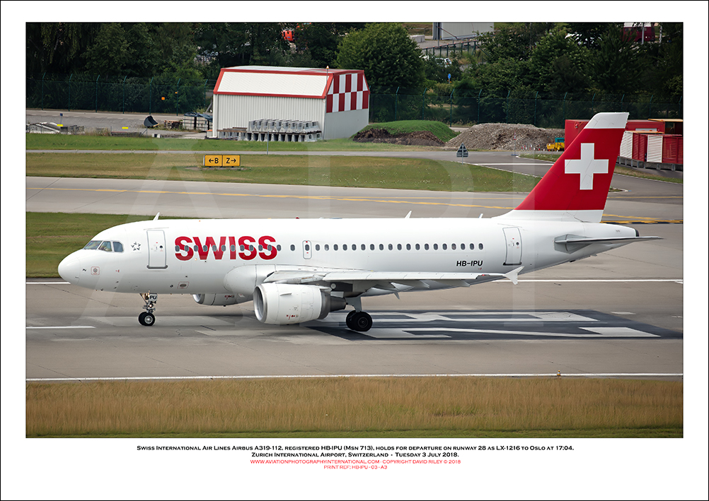 HB-IPU - Swiss International Air Lines Airbus A319-112  (Msn 713) - 03