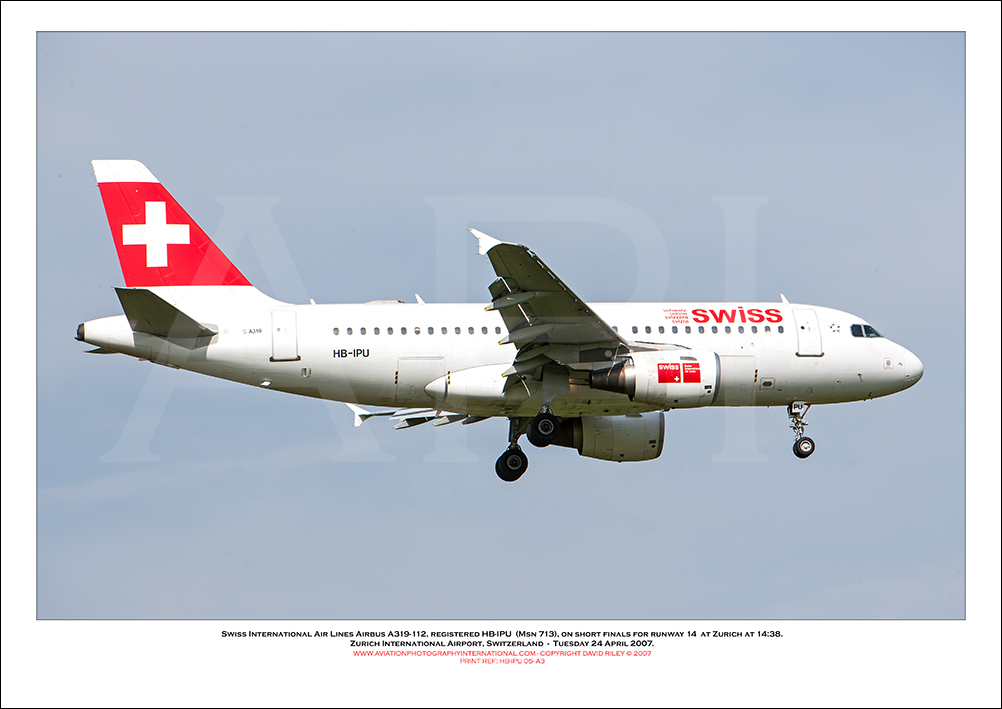 HB-IPU - Swiss International Air Lines Airbus A319-112  (Msn 713) - 05