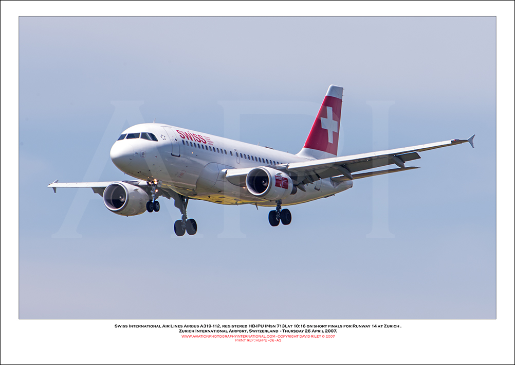 HB-IPU - Swiss International Air Lines Airbus A319-112  (Msn 713) - 06