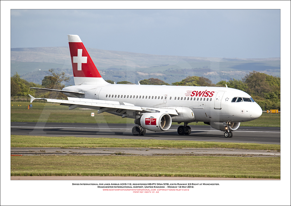 HB-IPV - Swiss International Air Lines Airbus A319-112  (Msn 578) - 01