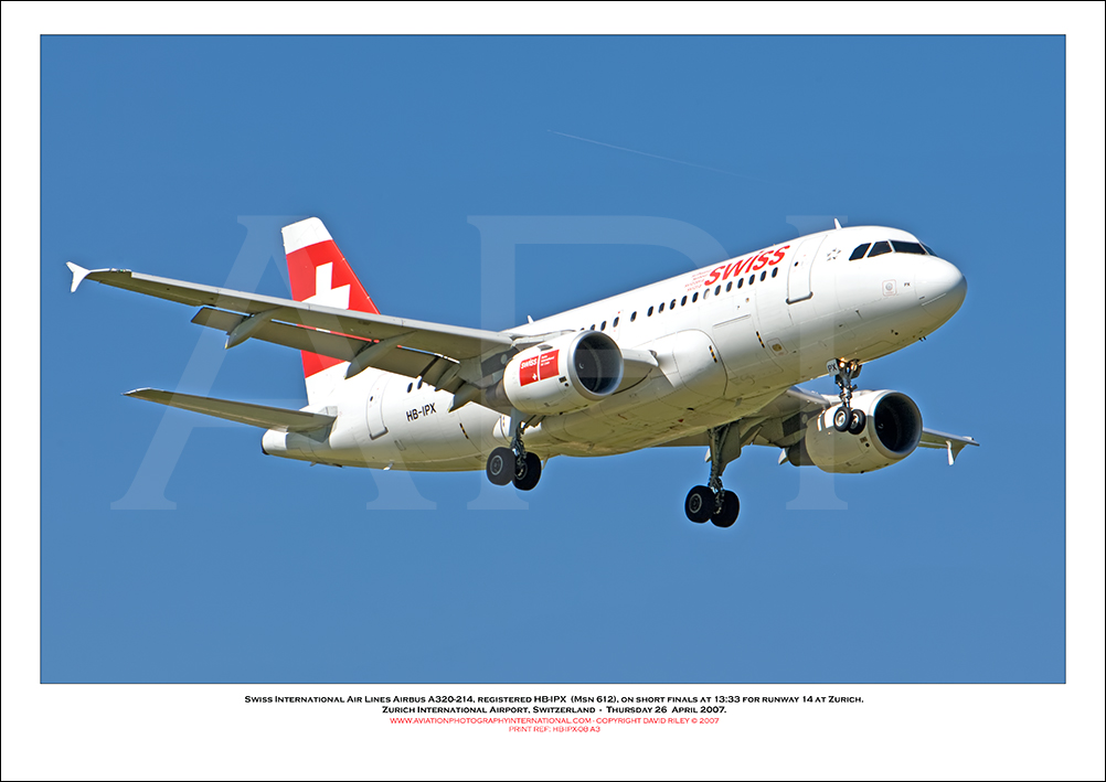 HB-IPX - Swiss International Air Lines Airbus A319-112  (Msn 612) - 08