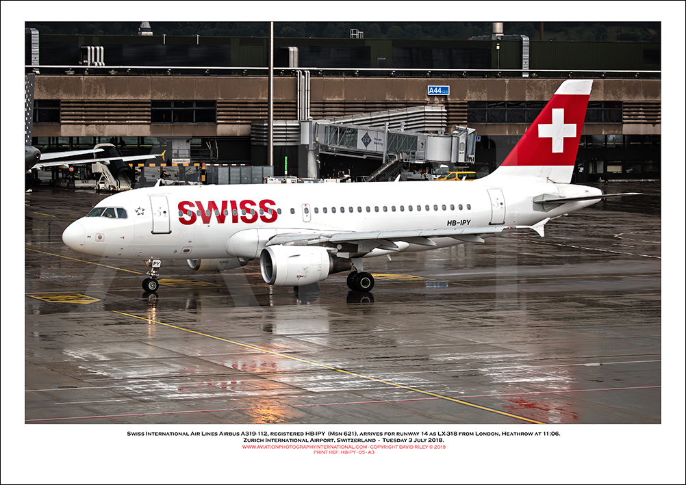 HB-IPY - Swiss International Air Lines Airbus A319-112  (Msn 621) - 05