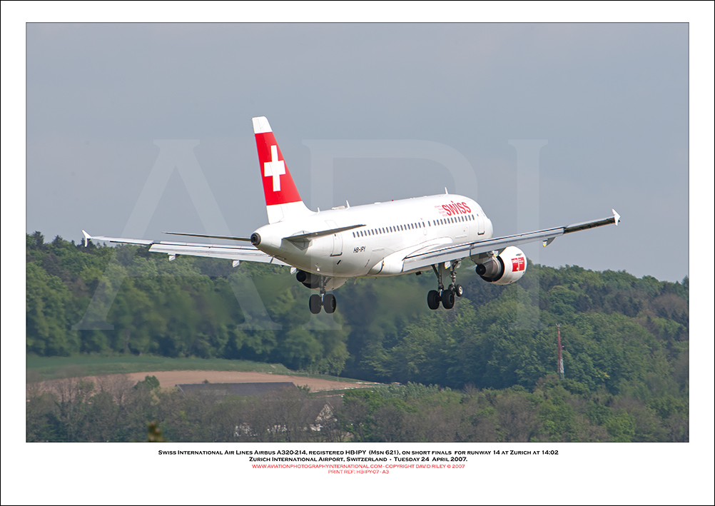 HB-IPY - Swiss International Air Lines Airbus A319-112  (Msn 621) - 07
