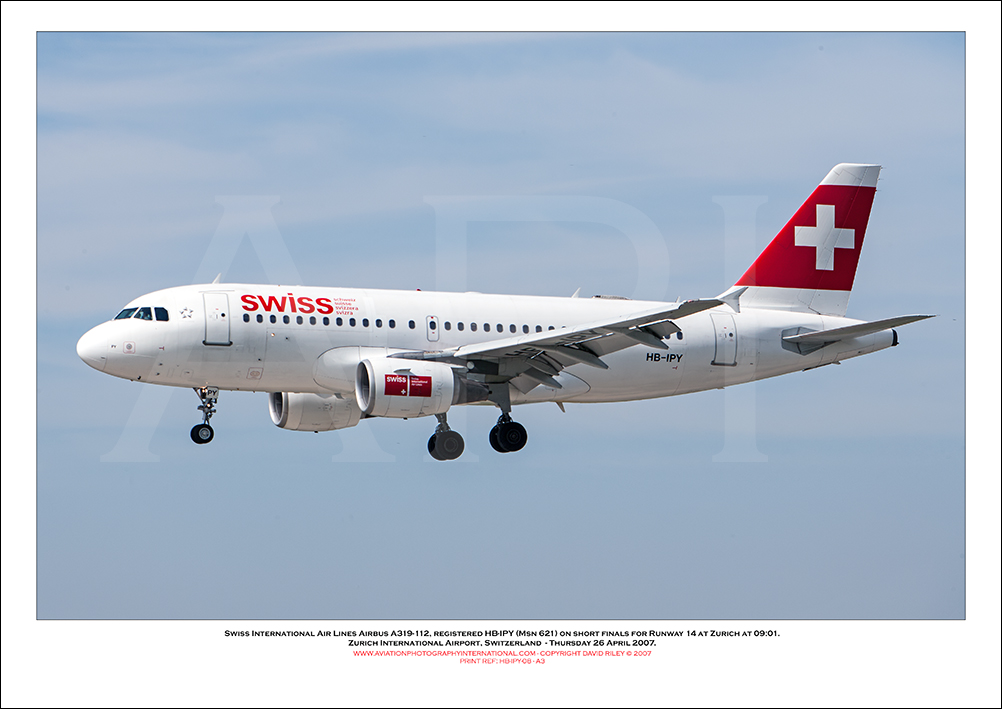 HB-IPY - Swiss International Air Lines Airbus A319-112  (Msn 621) - 08