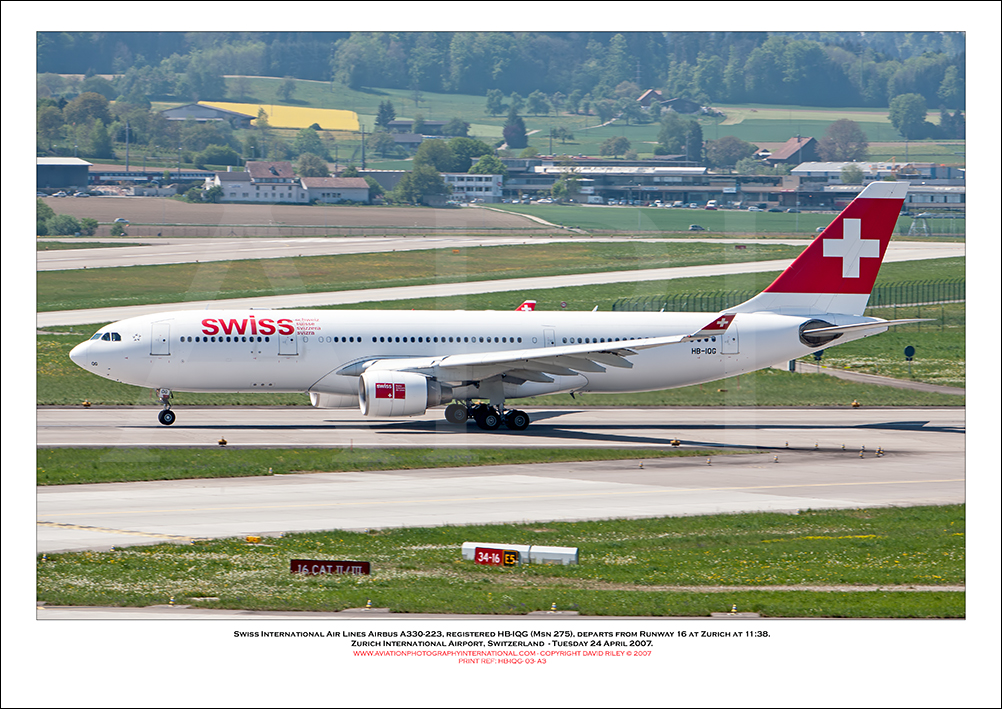 HB-IQG - Swiss International Air Lines Airbus A330-223  (Msn 275) - 03