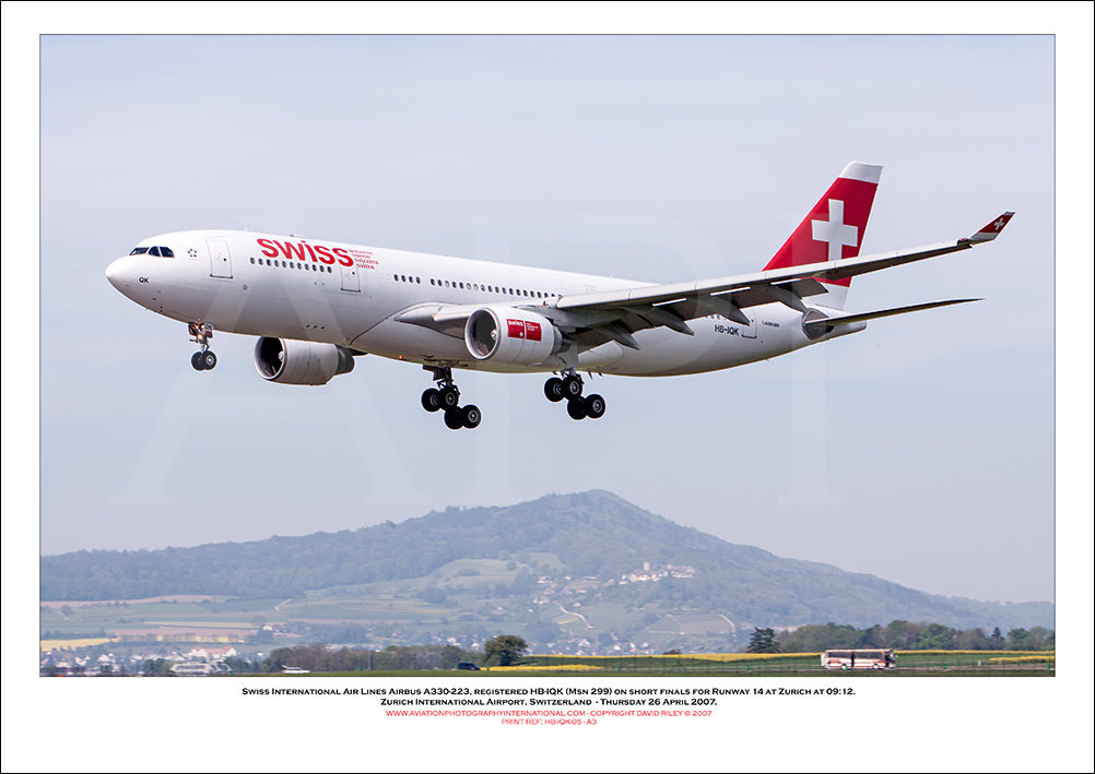 HB-IQK - Swiss International Air Lines Airbus A330-223  (Msn 299) - 05