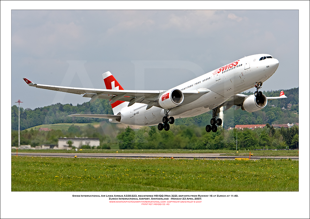 HB-IQQ - Swiss International Air Lines Airbus A330-223  (Msn 322) - 02
