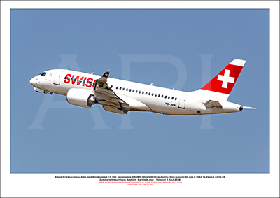 HB-JBA - Swiss International Air Lines  Bombardier CS100 (Msn 50010) - 01