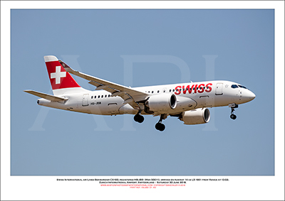 HB-JBB - Swiss International Air Lines  Bombardier CS100 (Msn 50011) - 01