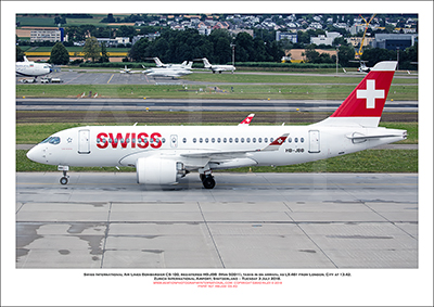 HB-JBB - Swiss International Air Lines  Bombardier CS100 (Msn 50011) - 05
