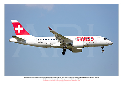 HB-JBC - Swiss International Air Lines  Bombardier CS100 (Msn 50012) - 01