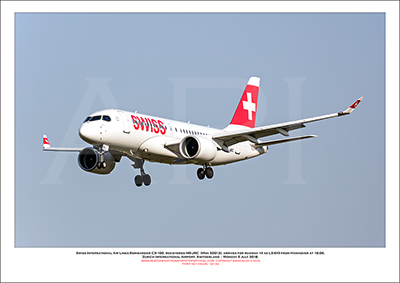 HB-JBC - Swiss International Air Lines  Bombardier CS100 (Msn 50012) - 04