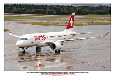 HB-JBC - Swiss International Air Lines  Bombardier CS100 (Msn 50012) - 05