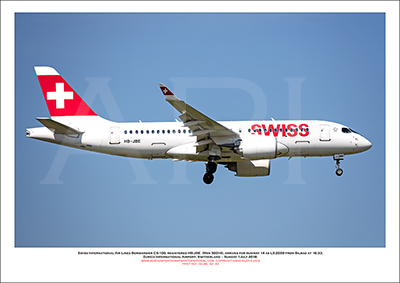 HB-JBE - Swiss International Air Lines  Bombardier CS100 (Msn 50014) - 02