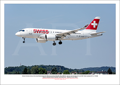 HB-JBE - Swiss International Air Lines  Bombardier CS100 (Msn 50014) - 03