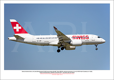 HB-JBF - Swiss International Air Lines  Bombardier CS100 (Msn 50015) - 02