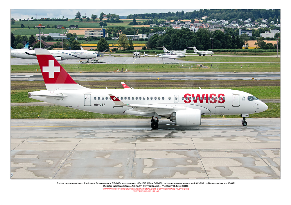 HB-JBF - Swiss International Air Lines  Bombardier CS100 (Msn 50015) - 06