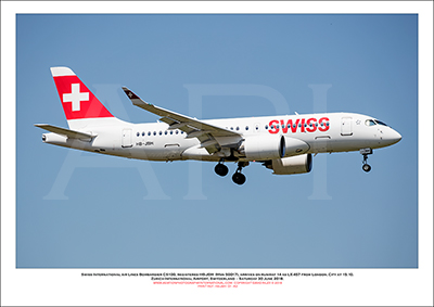 HB-JBH - Swiss International Air Lines  Bombardier CS100 (Msn 50017) - 01
