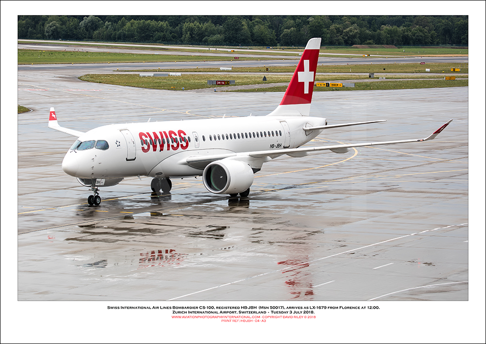 HB-JBH - Swiss International Air Lines  Bombardier CS100 (Msn 50017) - 04