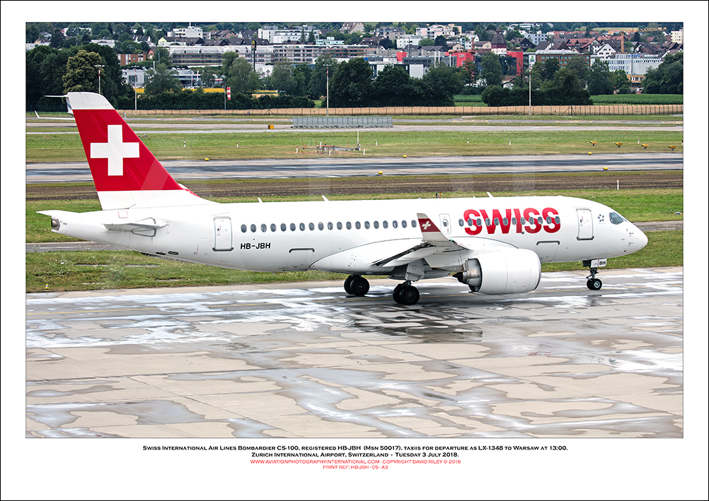 HB-JBH - Swiss International Air Lines  Bombardier CS100 (Msn 50017) - 05