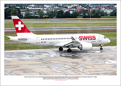 HB-JBH - Swiss International Air Lines  Bombardier CS100 (Msn 50017) - 05