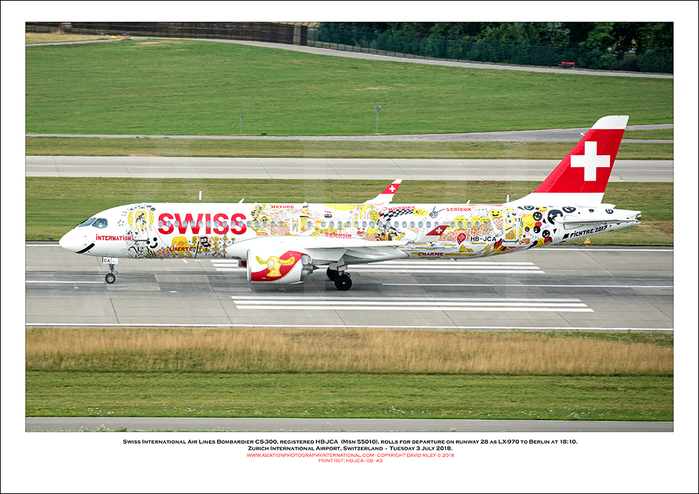HB-JCA - Swiss International Air Lines  Bombardier CS-300 (Msn 55010) - 08