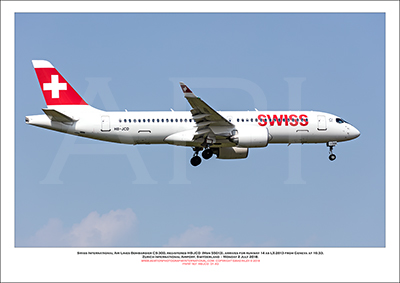 HB-JCD - Swiss International Air Lines  Bombardier CS-300 (Msn 55013) - 01