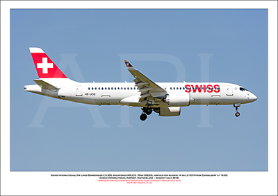 HB-JCG - Swiss International Air Lines  Bombardier CS-300 (Msn 55020) - 01