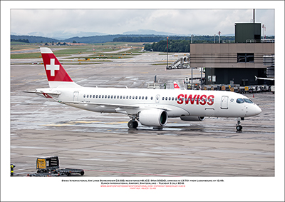 HB-JCG - Swiss International Air Lines  Bombardier CS-300 (Msn 55020) - 03