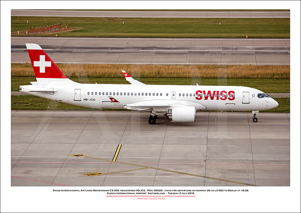 HB-JCG - Swiss International Air Lines  Bombardier CS-300 (Msn 55020) - 04