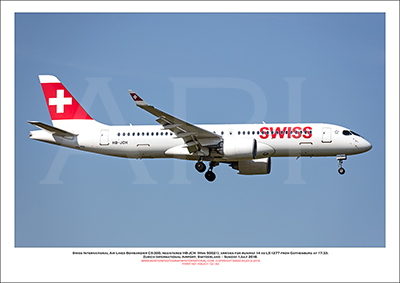 HB-JCH - Swiss International Air Lines  Bombardier CS-300 (Msn 55021) - 02