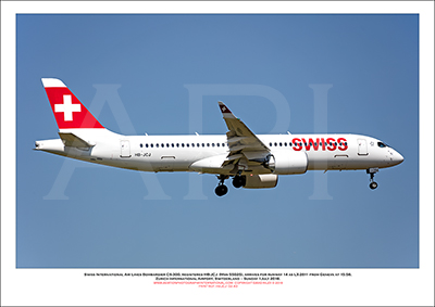 HB-JCJ - Swiss International Air Lines  Bombardier CS-300 (Msn 55025) - 02