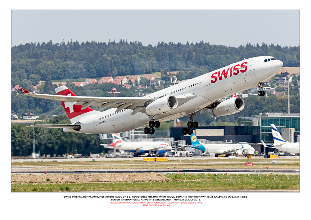 HB-JHA - Swiss International Air Lines Airbus A330-343 E  (Msn 1000) - 01
