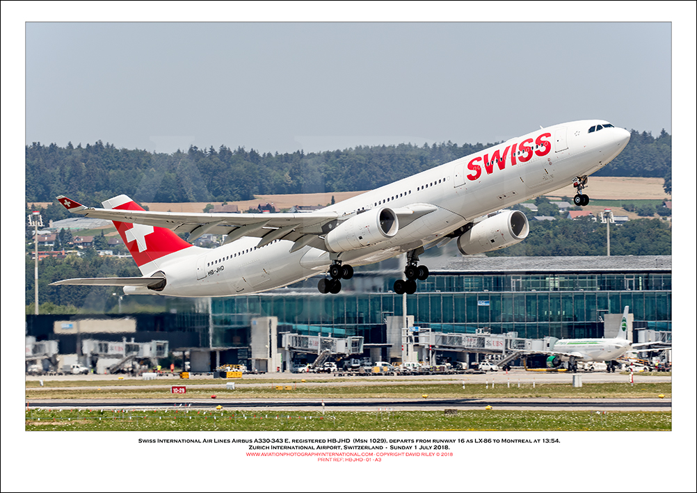 HB-JHD - Swiss International Air Lines Airbus A330-343 E  (Msn 1029) - 01