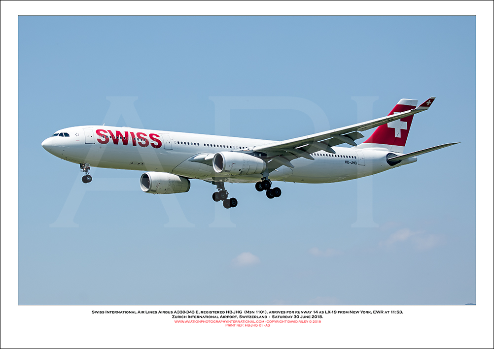 HB-JHG - Swiss International Air Lines Airbus A330-343 E  (Msn 1101) - 01