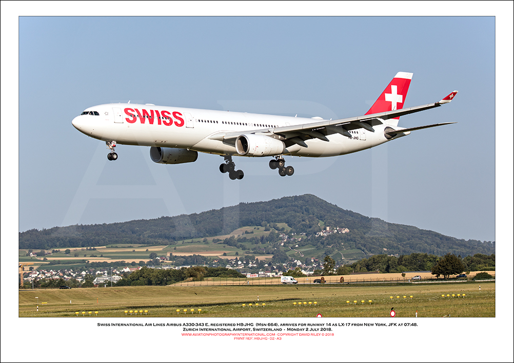 HB-JHG - Swiss International Air Lines Airbus A330-343 E  (Msn 1101) - 02