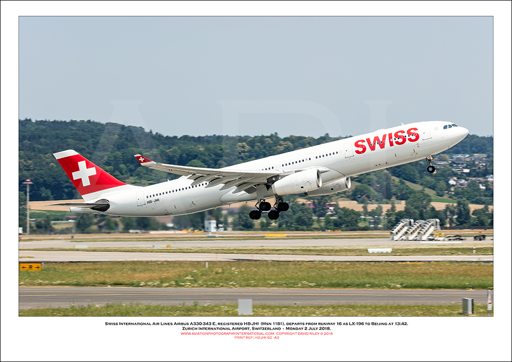HB-JHI - Swiss International Air Lines Airbus A330-343 E  (Msn 1181) - 02