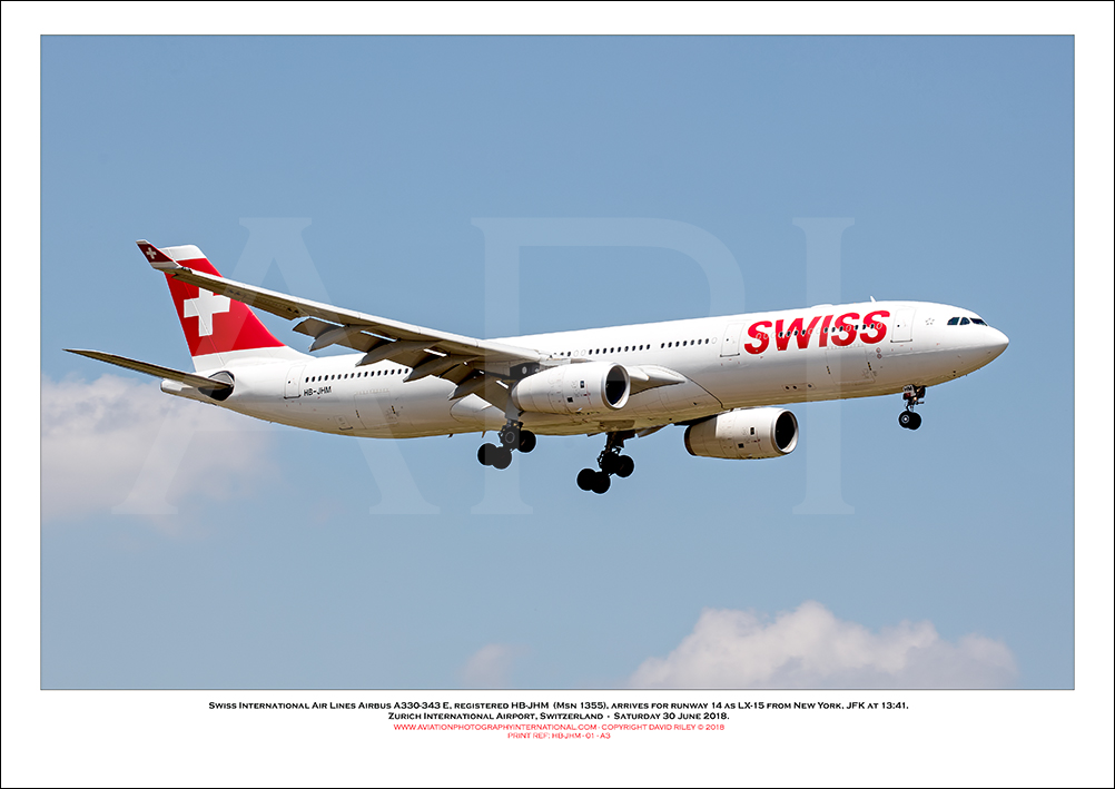 HB-JHM - Swiss International Air Lines Airbus A330-343 E  (Msn 1355) - 01