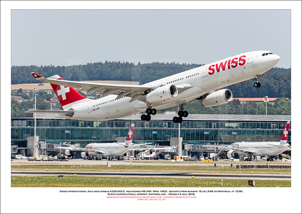 HB-JHN - Swiss International Air Lines Airbus A330-343 E  (Msn 1403) - 02