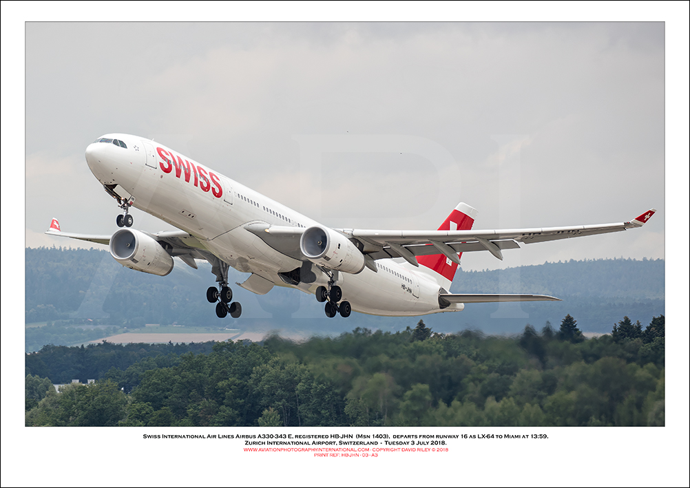 HB-JHN - Swiss International Air Lines Airbus A330-343 E  (Msn 1403) - 03