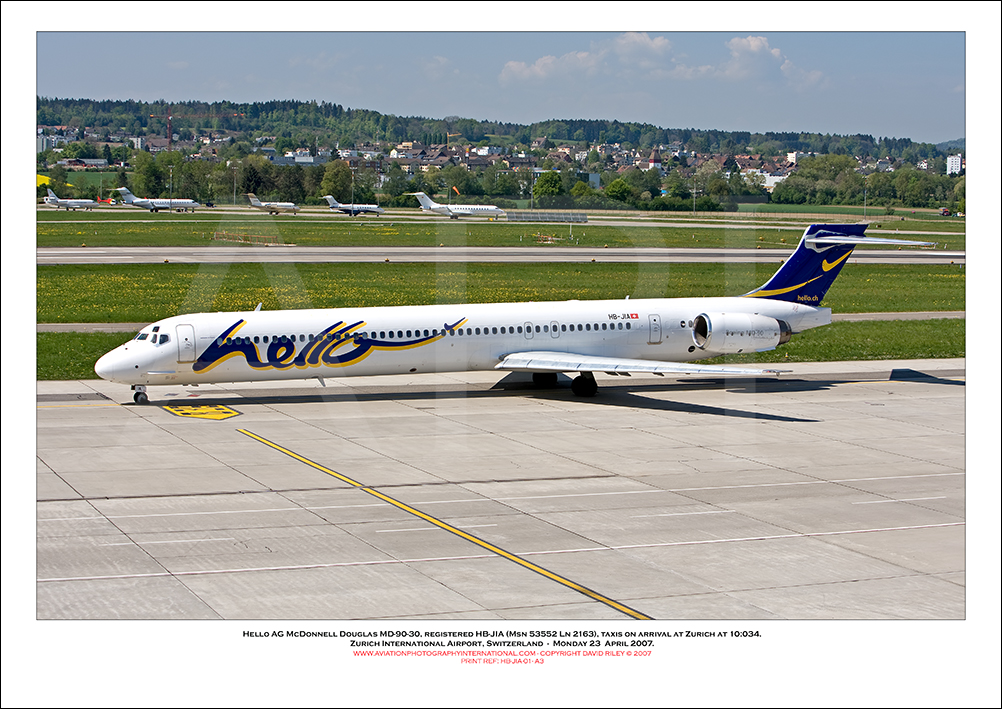 HB-JIA  - Hello AG McDonnell Douglas MD-90-30 (Msn 53552 Ln 2163) - 01