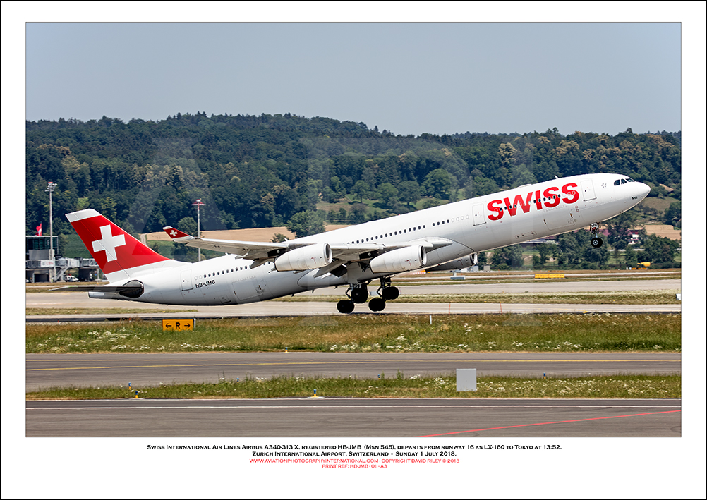 HB-JMB - Swiss International Air Lines Airbus A340-313 X (Msn 545) - 01