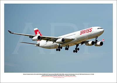 HB-JMD - Swiss International Air Lines Airbus A340-313 X (Msn 556) - 01