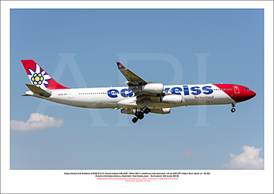 HB-JMF- Edelweiss Air Airbus A340-313 X  (Msn 561) - 02