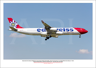 HB-JMG- Edelweiss Air Airbus A340-313 X  (Msn 562) - 01