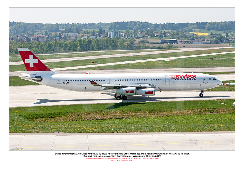 HB-JMH - Swiss International Air Lines Airbus A340-313 E (Msn 585) - 07