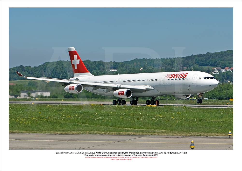 HB-JMI - Swiss International Air Lines Airbus A340-313E (Msn 598) - 04