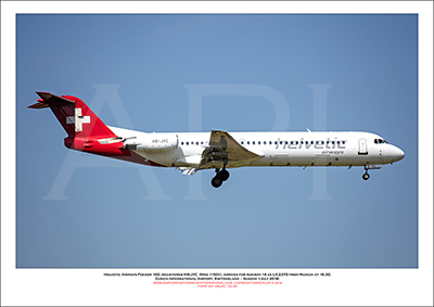 HB-JVC - Helvetic Airways Fokker 100  (Msn 11501) - 02