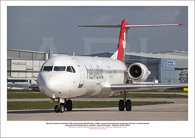 HB-JVE - Helvetic Airways Fokker 100  (Msn 11459) - 02