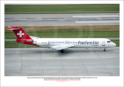 HB-JVE - Helvetic Airways Fokker 100  (Msn 11459) - 06